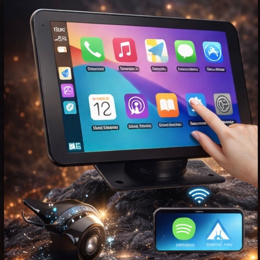 【Paslda】Christmas Gift ：2025 Upgraded Wireless Carplay Screen for Andriod & Iphone : the Ultimate Portable Car Play Adapter for Seamless In-Car Entertainment Tiktokshopblackfriday