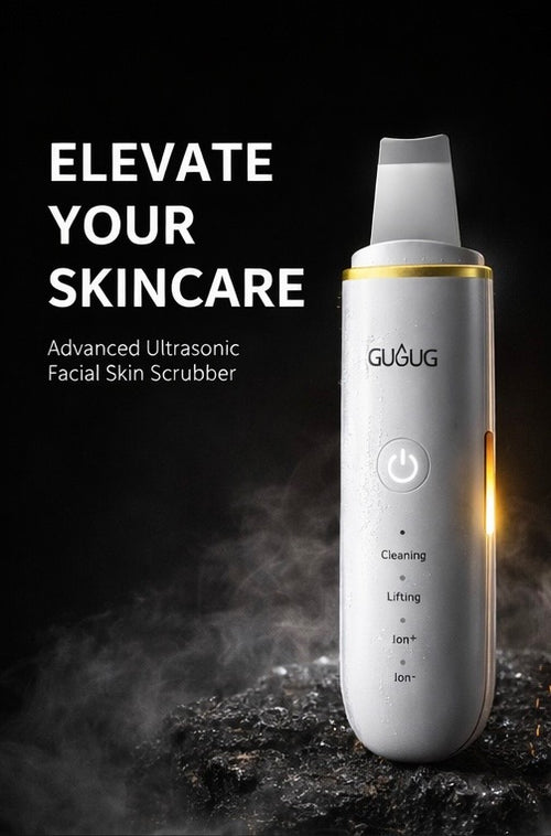 Skin Scrubber Face Spatula Skin Spatula Pore Cleaner Blackhead Remover Tools for Facial Deep Cleansing-4 Modes -White